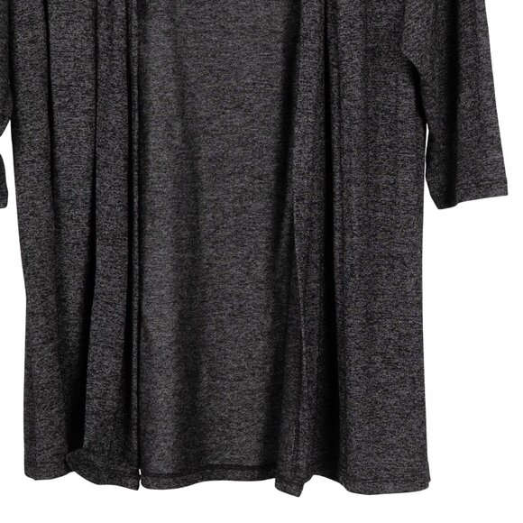 Isabella Rodriguez Cardigan XL Womens Open Front Gray Lightweight Knit Stretch - Picture 3 of 6